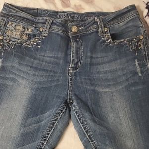 Grace in L.A bling pocket jeans